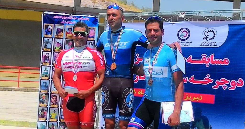 دو مدال برنز خروجی کار محمد جواد حفظی در مسابقات دوچرخه سواری قهرمان قهرمانان کارگر کشور