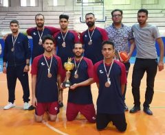 تیم کارگران چادرملو اردکان برسکوی سوم مسابقات داژبال کارگران کشور ایستاد