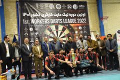 پایان اولین دوره لیگ برتر دارت کارگران کشور با قهرمانی مشهد/جواهری مهرکیش یزد نایب قهرمان شد