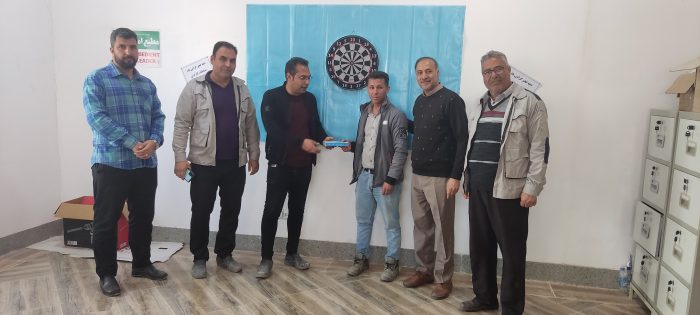 برگزاری مسابقات دارت ویژه کارگران شرکت کاشی سیمین ابرکوه