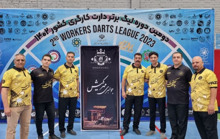 پایان مرحله نخست لیگ برتر دارت کارگران کشور/تیم دارت جواهری مهرکیش در بخش مردان دوم شد