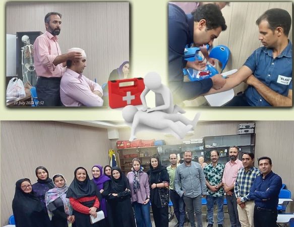 دوره امداد و کمک های اولیه ویژه جامعه کارگری برگزار شد