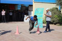 پیگیری المپیاد ورزش کارگری استان یزد در شرکت کاشی امین میبد